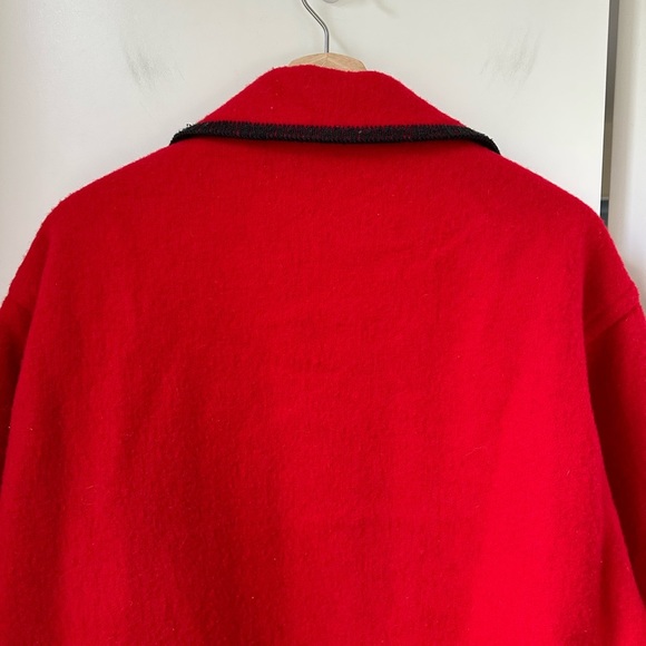Woolrich Vintage Made in USA Oversized Wool Collared Button Down Coat, size L - Picture 5 of 9